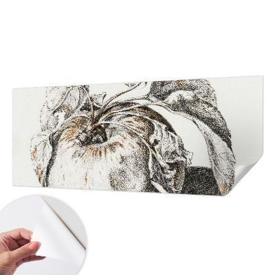 Selbstklebende Fototapete fürs Schlafzimmer Apfelblätter