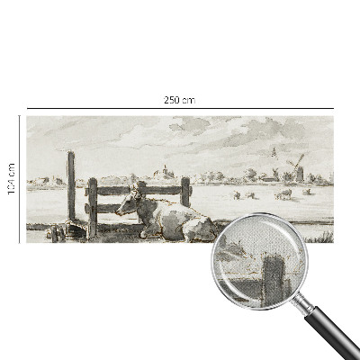 Selbstklebende Fototapete fürs Schlafzimmer Ländliche Idylle