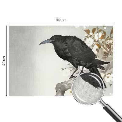 81D-Fototapete Rabe in den Blumen