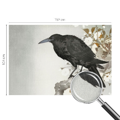 81D-Fototapete Rabe in den Blumen