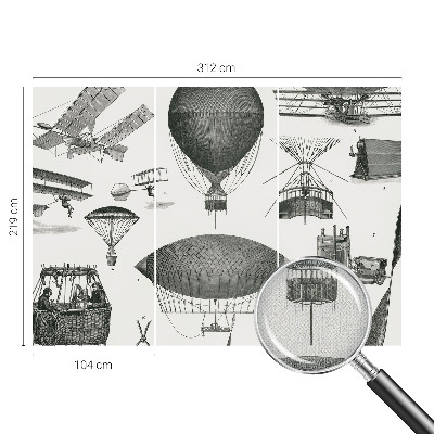 81D-Fototapete fürs Wohnzimmer Geschichte der Luftfahrt