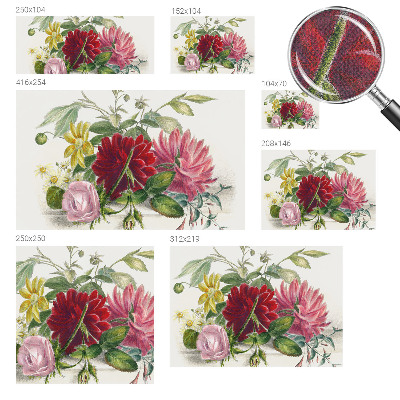 81D-Fototapete fürs Schlafzimmer Blumenstrauß