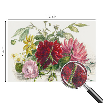 81D-Fototapete fürs Schlafzimmer mit Motiv eines Blumenstraußes