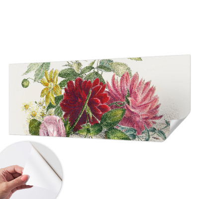81D-Fototapete fürs Schlafzimmer mit Motiv eines Blumenstraußes