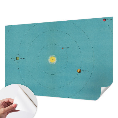 Moderne Fototapete nach Maß mit Motiv eines kosmischen Systems