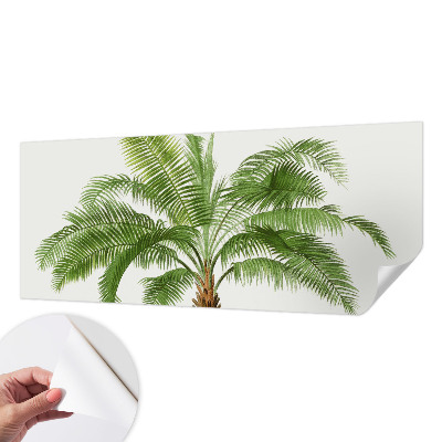 Vintage Tapete mit glänzendem Palmenmotiv