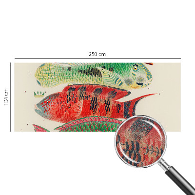 Selbstklebende Fototapete mit Motiv exotischer Fische