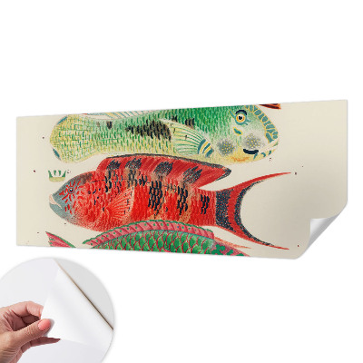 Selbstklebende Fototapete mit Motiv exotischer Fische