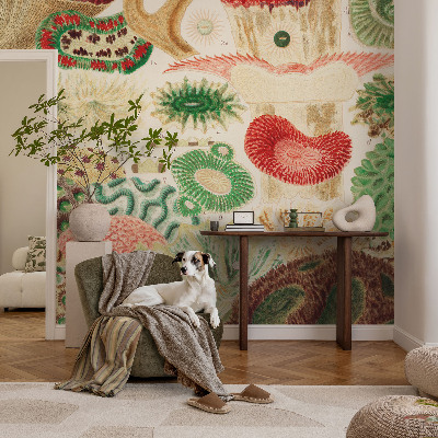 Selbstklebende Fototapete für die Wand mit organischen Formen