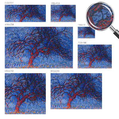 82D-Fototapete fürs Schlafzimmer Flammenbaum