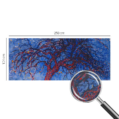 82D-Fototapete fürs Schlafzimmer Flammenbaum