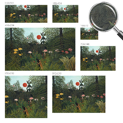 Fototapete in 3D-Optik mit exotischer Landschaft