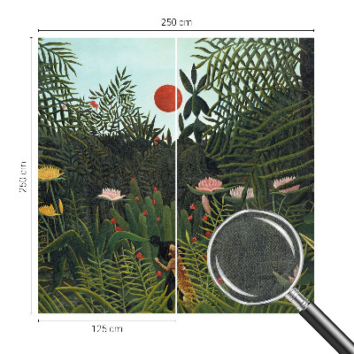 Fototapete in 3D-Optik mit exotischer Landschaft