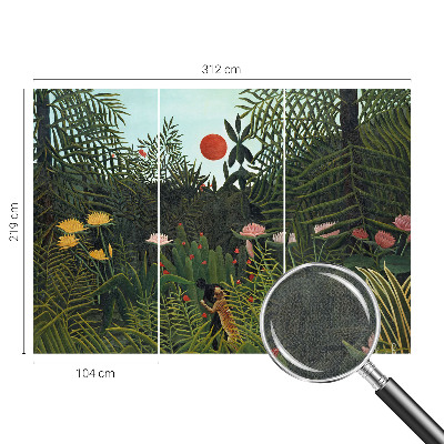 Fototapete in 3D-Optik mit exotischer Landschaft
