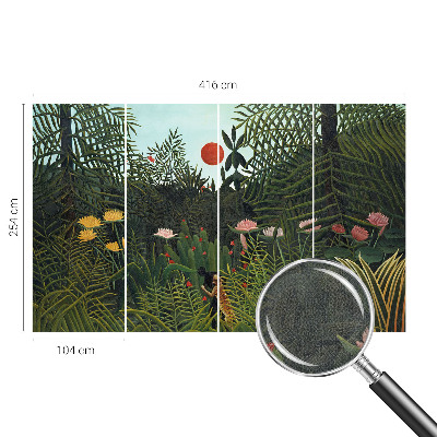 Fototapete in 3D-Optik mit exotischer Landschaft