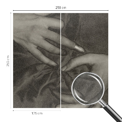 82D-Fototapete aus Handmaterial gefertigt
