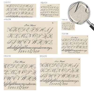 82D-Fototapete fürs Wohnzimmer mit kalligrafischer Schrift