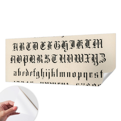 Motivtapete nach Maß mit gotischen Buchstaben