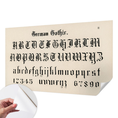 Motivtapete nach Maß mit gotischen Buchstaben