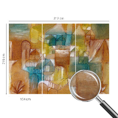 Motivtapete fürs Wohnzimmer Geometrische Strukturen