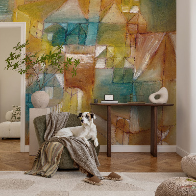 Motivtapete fürs Wohnzimmer Geometrische Strukturen