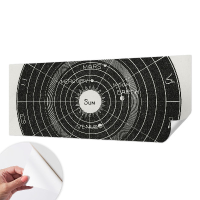 Vintage Tapete mit kosmischem Diagramm