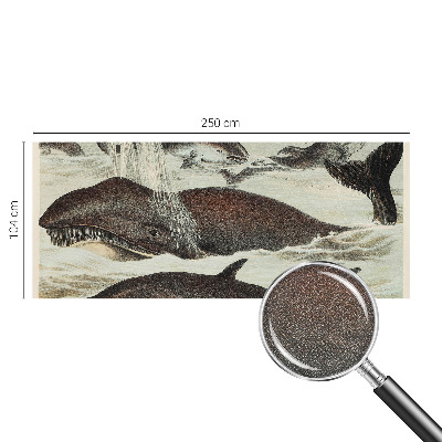 Selbstklebende Fototapete fürs Wohnzimmer mit Meerestier-Motiv