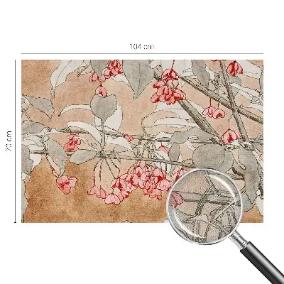 Selbstklebende Fototapete mit floraler Harmonie als Motiv