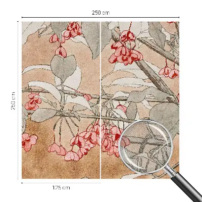 Selbstklebende Fototapete mit floraler Harmonie als Motiv