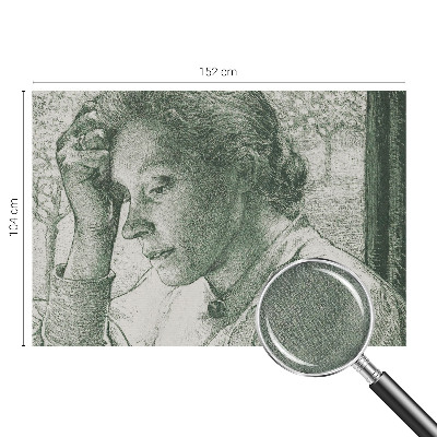 Selbstklebende Fototapete fürs Kinderzimmer Nachdenkliche Frau