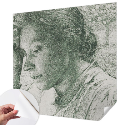 Selbstklebende Fototapete fürs Kinderzimmer Nachdenkliche Frau