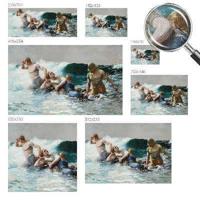 Fototapete in 3D-Optik Seekrieg