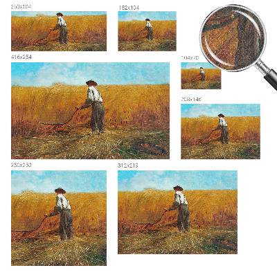 83D-Fototapete fürs Schlafzimmer Ernte in der Sonne