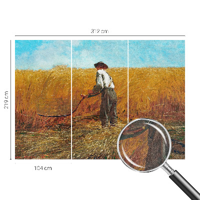 83D-Fototapete fürs Schlafzimmer Ernte in der Sonne