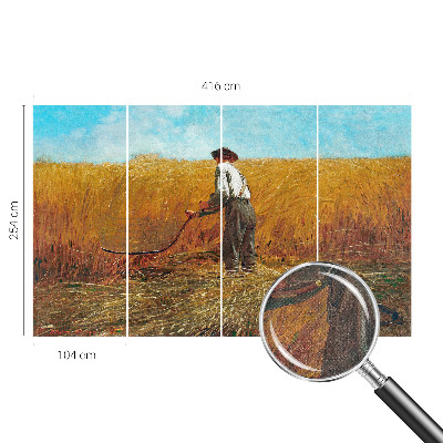 83D-Fototapete fürs Schlafzimmer Ernte in der Sonne