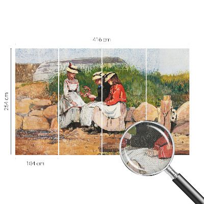 Moderne Fototapete nach Maß mit Sommerferien-Motiv