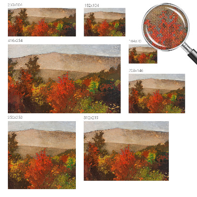 Fototapete nach Maß mit einem herbstlichen Panorama