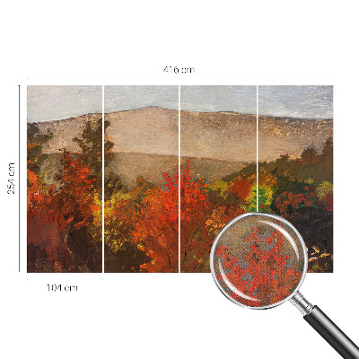 Fototapete nach Maß mit einem herbstlichen Panorama