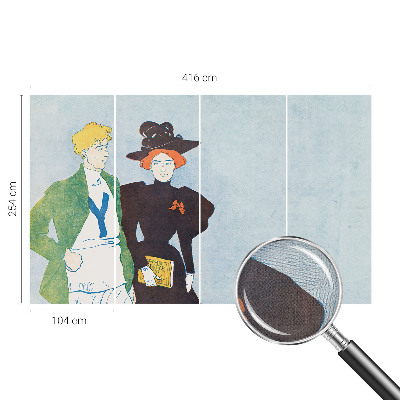 Selbstklebende Fototapete für die Wand im Retro‑Stil