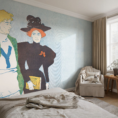 Selbstklebende Fototapete für die Wand im Retro‑Stil
