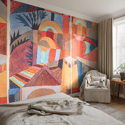 Selbstklebende Fototapete fürs Schlafzimmer Farbenfrohes Mosaik