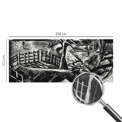 Selbstklebende Fototapete fürs Wohnzimmer Architekturlandschaft