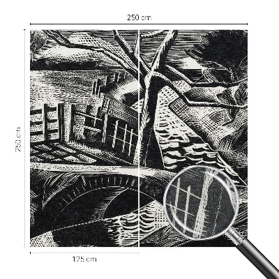 Selbstklebende Fototapete fürs Wohnzimmer Architekturlandschaft