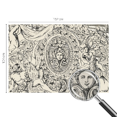 84D-Fototapete z einem dichten Ornamentmotiv