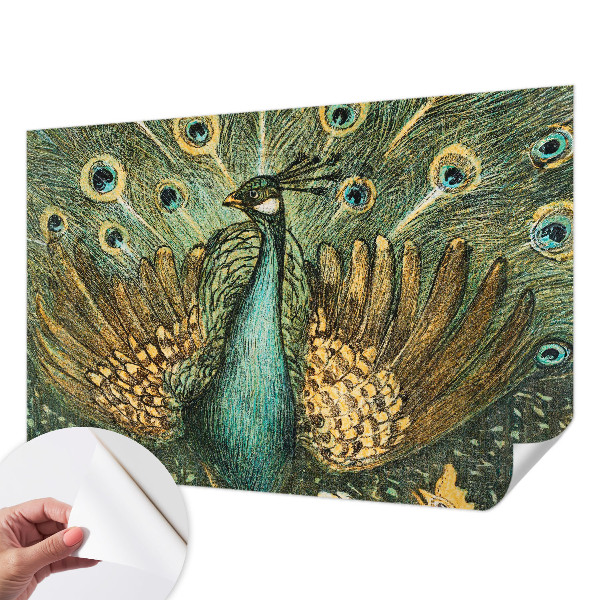 Motivtapete nach Maß Majestätischer Pfau