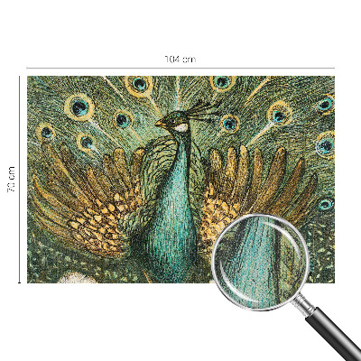 Motivtapete nach Maß Majestätischer Pfau