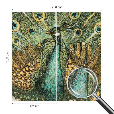 Motivtapete nach Maß Majestätischer Pfau