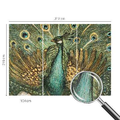 Motivtapete nach Maß Majestätischer Pfau