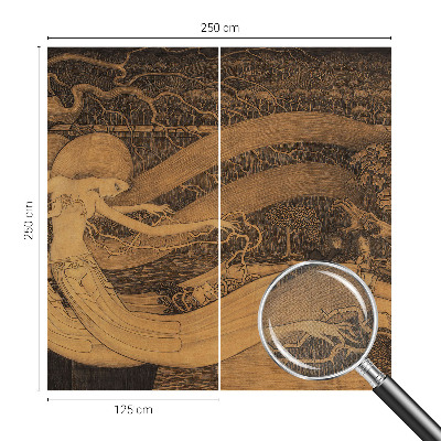 Motivtapete fürs Wohnzimmer Surrealistische Charaktere