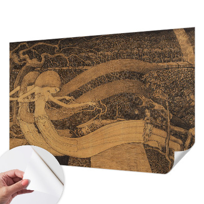 Motivtapete fürs Wohnzimmer Surrealistische Charaktere